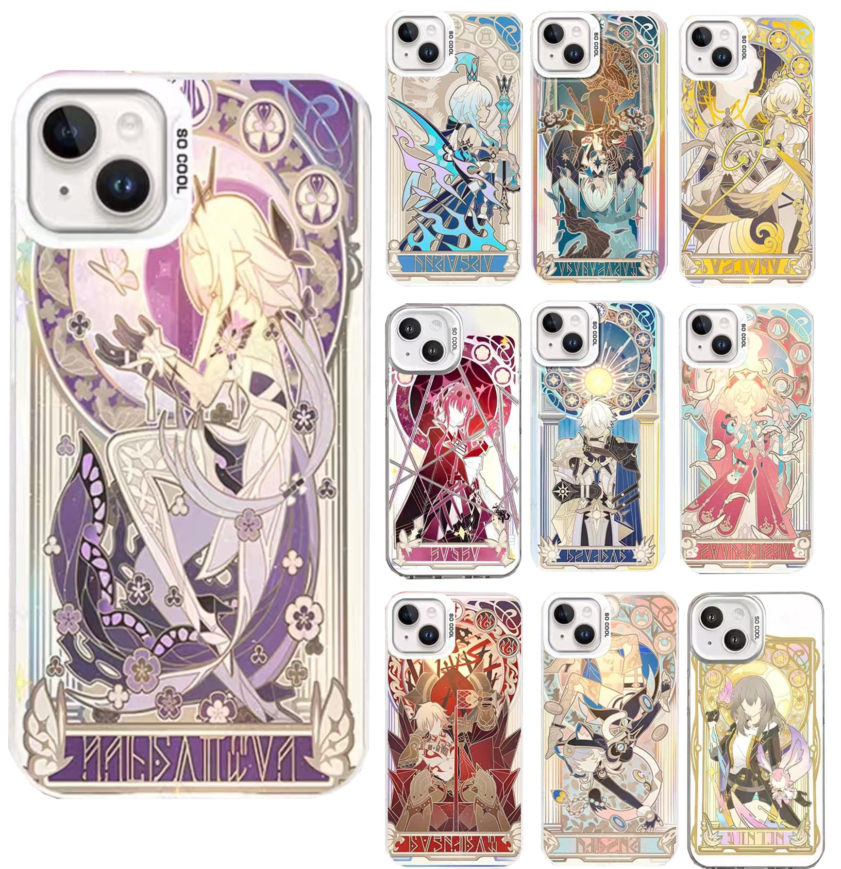 Amazon.co.jp: 崩壊：スターレイル スマホケース 17ケース タロット風